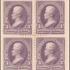 3c purple Jackson block of four