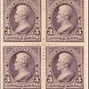 3c purple Jackson block of four