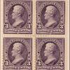 3c purple Jackson block of four
