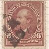 6c dull brown Garfield single