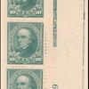 10c dark green Webster strip of three