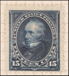 15c dark blue Clay single