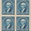 $2 bright blue Madison block of four