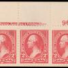 2c carmine Washington strip of three