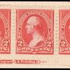 2c carmine Washington strip of three