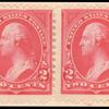 2c carmine Washington horizontal pair