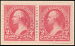 2c carmine Washington horizontal pair