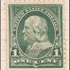 1c deep green Franklin specimen single