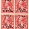 2c red Washington block of four