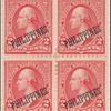 2c red Washington block of four