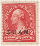 2c rose carmine Washington single