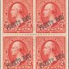 2c red Washington block of four