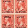 2c red Washington block of four