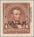 4c lilac brown Lincoln specimen single