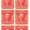 2c carmine Washington booklet pane of six