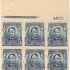 5c blue Lincoln block of six