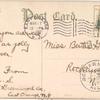 1c blue green Franklin coil single on post card