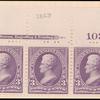 3c purple Jackson strip of three