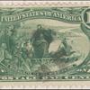 1c dark yellow green Jacques Marquette on the Mississippi single
