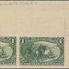 1c dark yellow green Jacques Marquette on the Mississippi pair