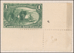1c dark yellow green Jacques Marquette on the Mississippi single