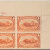 4c orange Indian Hunting Buffalo block of four