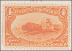 4c orange Indian Hunting Buffalo single