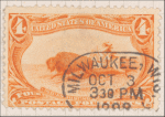 4c orange Indian Hunting Buffalo single