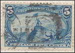 5c dull blue John Charles Fremont on the Rocky Mountains single