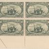 50c sage green Western Mining Prospector block of four