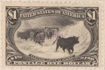 $1 black Western Cattle in Storm single