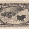 $1 black Western Cattle in Storm single