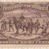 8c violet brown Troops Guarding Wagon single