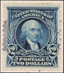 $2 dark blue Madison specimen single