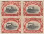 2c Empire State Express block of four