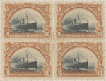 10c Fast Ocean Navigation block of four