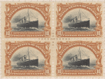 10c Fast Ocean Navigation block of four