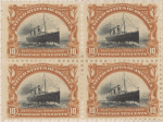 10c Fast Ocean Navigation block of four