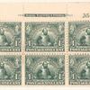 1c green Captain John Smith block of six