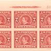 2c carmine William Seward block of six