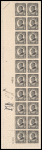 2c black Warren Harding block of twenty