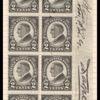 2c black Warren Harding block of twenty