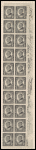 2c black Warren Harding block of twenty