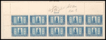 5c dark blue The Minute Man block of ten