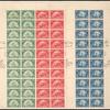 1c dark green Ship Nieu Nederland block of twenty