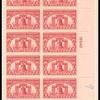 2c carmine rose Liberty Bell block of twenty