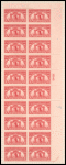 2c carmine rose Liberty Bell block of twenty