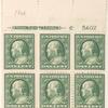 1c green Franklin block of six