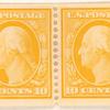 10c yellow Washington pair