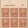 5c chocolate Grant block of six